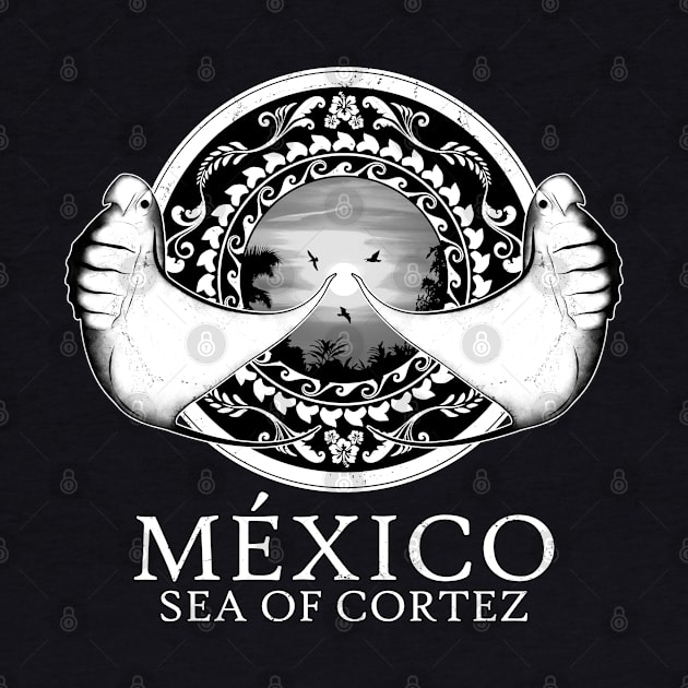 Manta Rays Mexico Sea of Cortez by NicGrayTees